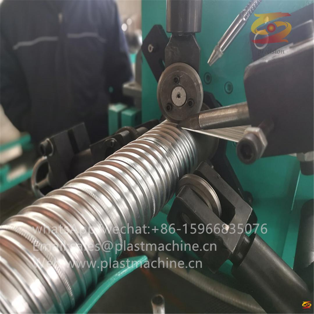 metal pre-stressed pipe machine, Galvanized steel strip prestressed corrugated pipe production line, prestressed corrugated pipe equipment, duct forming machine, corrugated pipe production line,