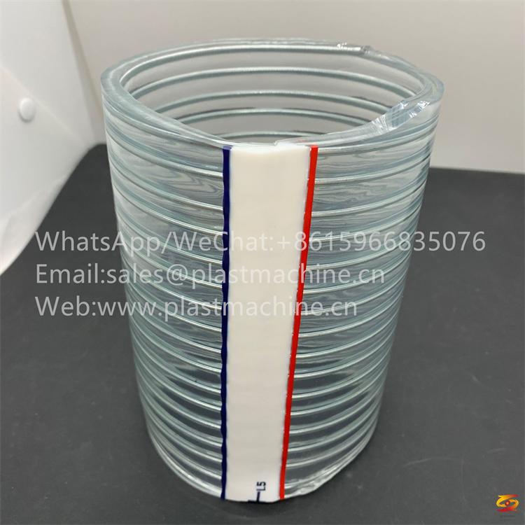 transparent PVC steel wire hose, flexible suction hose PVC,