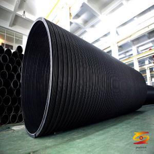 HDPE winding pipe clamp connection operation method